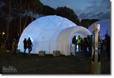 Igloo con ghiaccio per feste