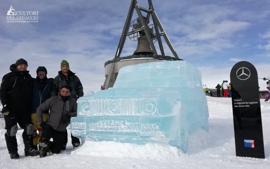 Sculture di ghiaccio per aziende