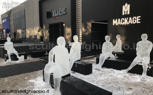 sculture di ghiaccio per esposizione fiere